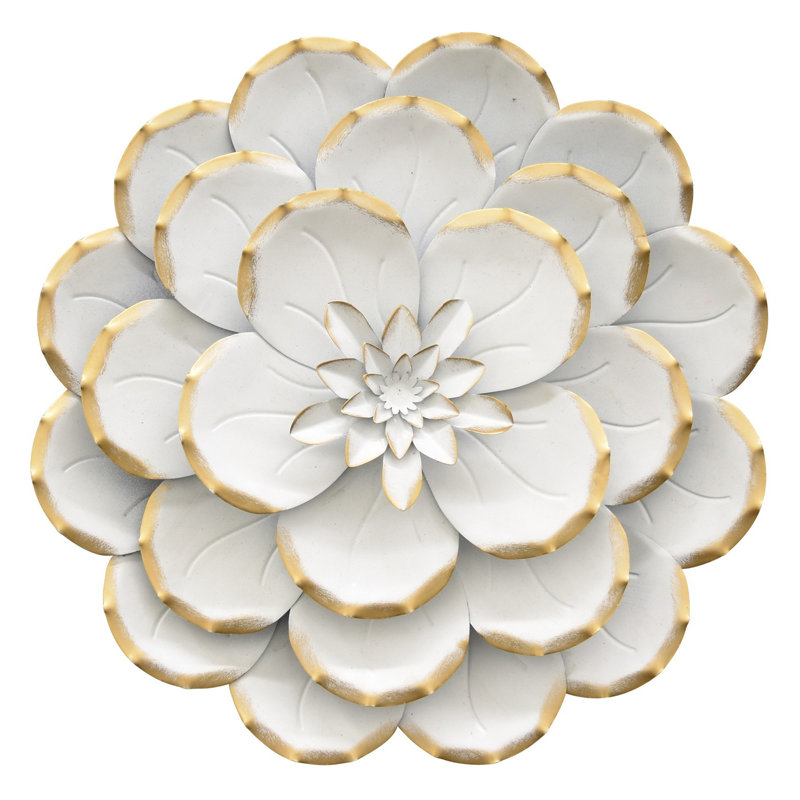 House of Hampton® Metal Flower Wall Décor Wayfair